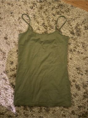 LOFT Olive Green Spaghetti Strap Cami